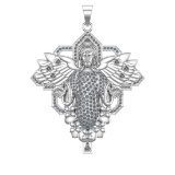 1.95 Ctw VS/SI1 Diamond 14k white Gold Pendant (ALL DIAMOND ARE LAB GROWN )