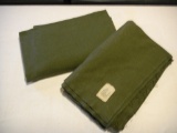 2 military blankets