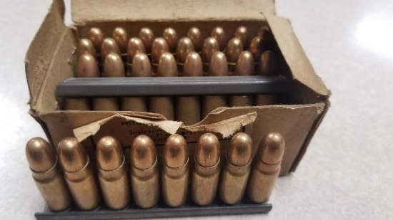 1 Box of 40 7.62x 63 Ammo on Stripper Clips