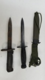 2 daggers (1 w/sheath marked made in Germany)