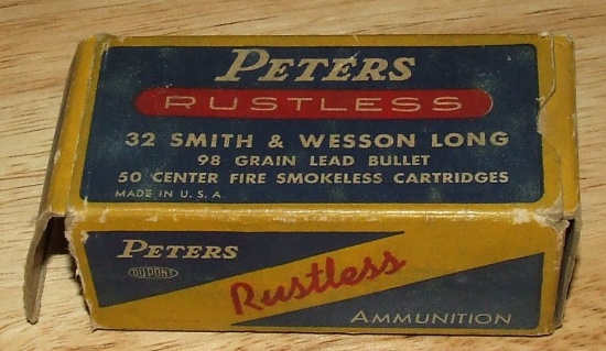 1  Peters 32 Long, 98 grain lead