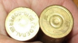 2 old dummy rounds, both 16 ga.