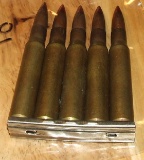 5 round clip of WW 2 30 cal. Tracer,