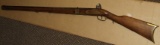 Old flintlock rifle 44 or 45 caliber.