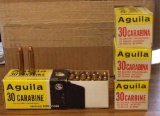4-50 round boxes  Aguila  30 carbine