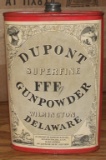 Old DUPONT  Superfine  Black powder can.