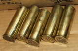5 Old ALCAN 12 brass shells.