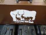 steel rifle case new with deer
