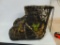 Boot warners - size med. and coon skin hat