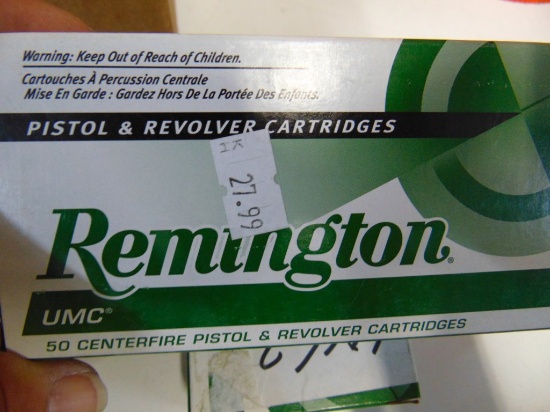 4 - 50rnd boxes of Remington 380 auto 95 gr.mc