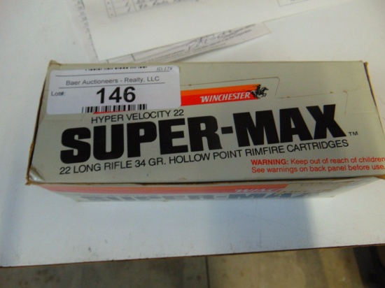 1 - 50 rnd box super max 22 ammo