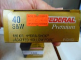 2 - 50rnd boxes Federal 40 s&w