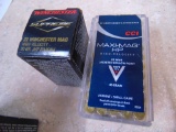 2 partial boxes 22 mag ammo