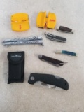 pocket knives-butterfly knife and 2 sharpeners
