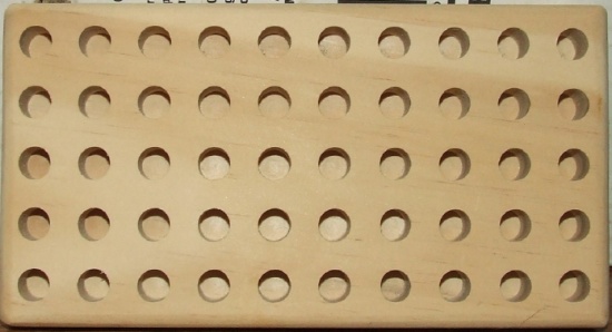 380 caliber 50 Round Wood Loading Block