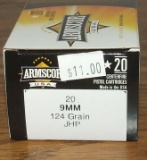 Armscore 9mm Luger  20 Rounds