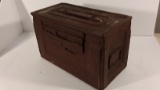 WWII 50 cal ammo can (red)