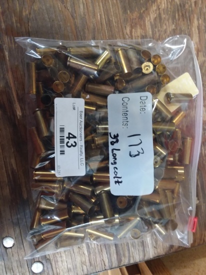 bag (173) 38 long colt brass casings