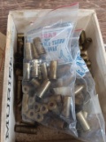 45 colt nickle plated casings & 44-40 brass casings