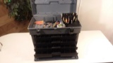 lg tackle box with contents