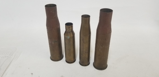 4 artillery shell casings