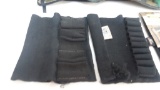 box misc. gun socks, shell holders, leather pouche