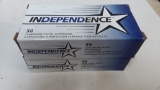 2 - 50 rnd box Independence 9mm FMJ