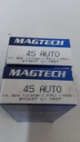 2 - 50 rnd box Magtech 45acp 230gr FMJ