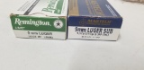 2 partial boxes 9mm Luger ammo