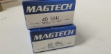 2 - 50rnd boxes Magtech 40 S&W 180gr FMJ-FP