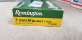 20 rnd box Remington 7mm Mauser 140 gr PTD