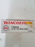 20 rnd box Winchester 7.62mm 147gr