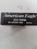 23 - 20 rnd box Tulammo & American Eagle .223 ammo