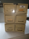 3 double drawer file boxes
