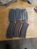 6 - 30rnd AR15 mags, 3 new and 3 used