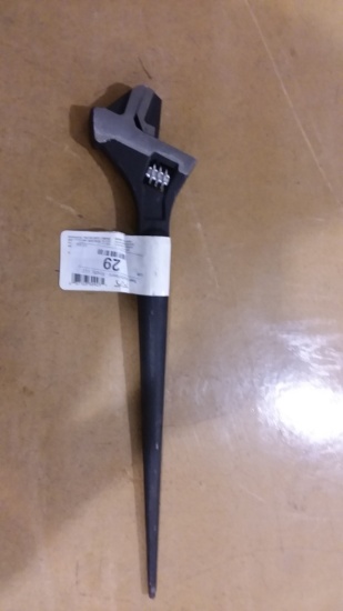 Adjustable Spud Wrench w/ Striking Hammer