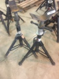 Pair of Adj. Tripod Pipestands