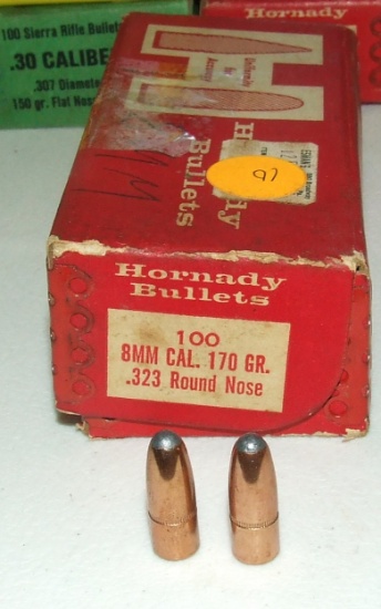 Hornady 8mm  170 gr  100 ct