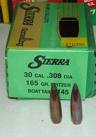 Sierra  30 cal 165 gr  57 ct