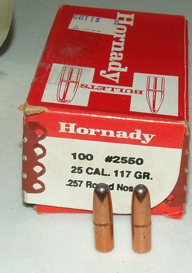 Hornady  25 cal  117 gr  77 ct