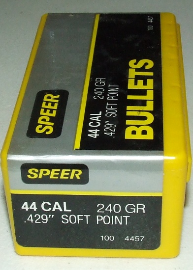 Speer 44 cal .429  240 gr  100 ct