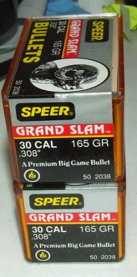 2-50 ct  Speer Grand Slam 30 cal.