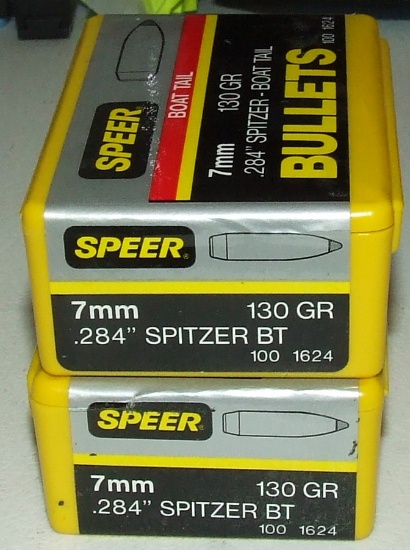 2-100 ct  Speer 7mm 130 gr