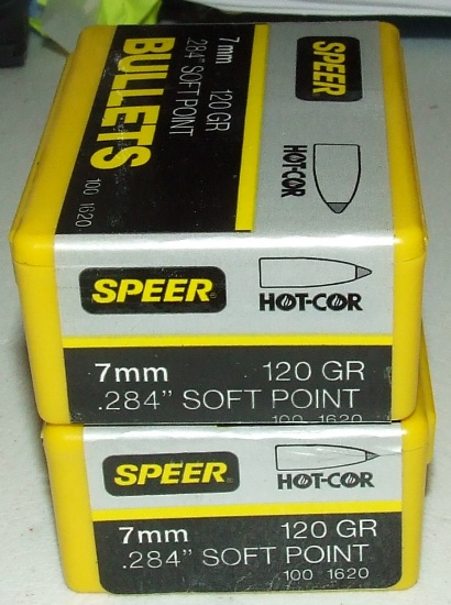 2-100 ct  Speer 7mm 120 gr