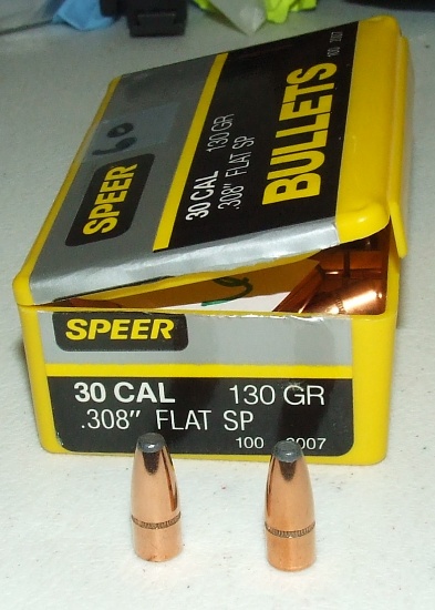 Speer 30 cal  130 gr  60 ct