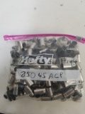 250 Count  45acp Nickle Plated Casings