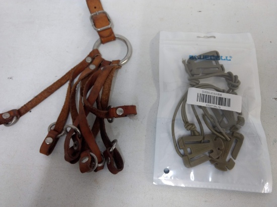 Leather Waterfowl Hauler & Bluecell Nylon Clips