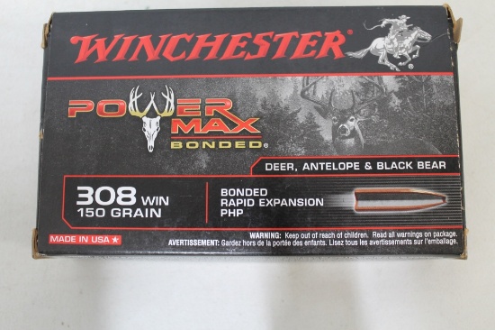 3- Boxes Of Winchester Power Max .308 Win 150 Gr