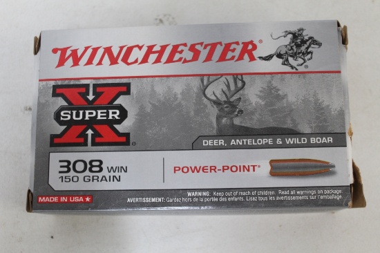 2- Boxes Of Winchester .308 Power- Point 150 Gr.