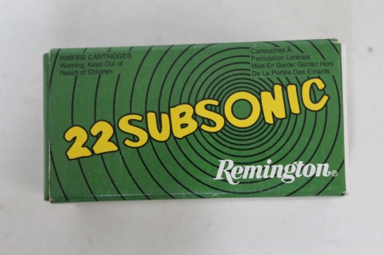 3- Boxes Of Remington Subsonic 22lr 38gr Hp